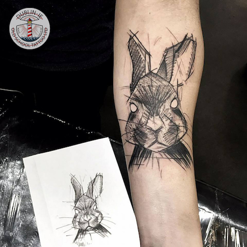 rabbit tattoo